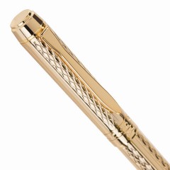 Ручка подарочная шариковая GALANT "Graven Gold", корпус золотистый с гравировкой, золотистые детали, пишущий узел 0,7 мм, синяя, 140466 Ручка подарочная шариковая GALANT "Graven Gold", корпус золотистый с гравировкой, золотистые детали, пишущий узел 0,7 мм, синяя, 140466 - фото 4
