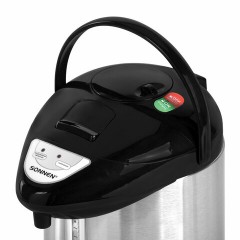 Термопот SONNEN TP-28, 3 л, 900 Вт, 1 температурный режим, ручной насос, сталь, черный/серебро, 456712 Термопот SONNEN TP-28, 3 л, 900 Вт, 1 температурный режим, ручной насос, сталь, черный/серебро, 456712 - фото 4