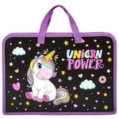 Папка на молнии с ручками ЮНЛАНДИЯ А4, 1 отделение, пластик, ширина 45 мм, "Magic unicorn", 270944 Папка на молнии с ручками ЮНЛАНДИЯ А4, 1 отделение, пластик, ширина 45 мм, "Magic unicorn", 270944 - фото 3