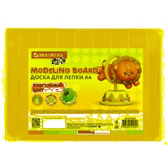 Доска для лепки А4, 280х200 мм, BRAUBERG KIDS, пастельные цвета, ассорти, 7 отделений, 274255