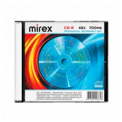 Диск CD-R MIREX, 700 Мб, 48x, Slim Case, КОМПЛЕКТ 5 шт., UL120051A8F - фото 5