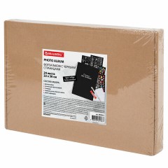 Фотоальбом 22х30 см, 24 черных листа, уголки, стикеры, ручка, клей, BRAUBERG Black Line, 880653 Фотоальбом 22х30 см, 24 черных листа, уголки, стикеры, ручка, клей, BRAUBERG Black Line, 880653 - фото 8