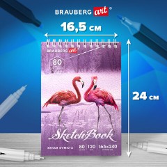 Скетчбук, белая бумага 120 г/м2 165х240 мм, 80 л., гребень, твердая обложка, BRAUBERG ART DEBUT, 112990 Скетчбук, белая бумага 120 г/м2 165х240 мм, 80 л., гребень, твердая обложка, BRAUBERG ART DEBUT, 112990 - фото 11