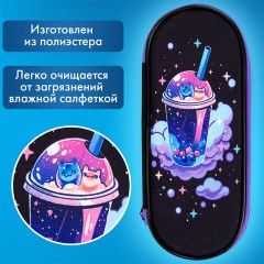 Пенал-футляр BRAUBERG, 1 отделение, органайзер, полиэстер, 22x9х5 см, "Spaceshake", 273565 - фото 7