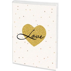 Фотоальбом BRAUBERG "Golden heart" на 36 фото 10х15 см, мягкая обложка, 391433