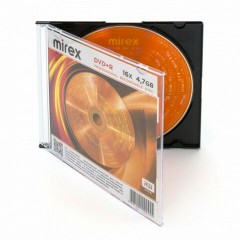 Диск DVD+R (плюс) MIREX, 4,7 ГБ, 16x, Slim Case, 1 штука, UL130013A1S - фото 3