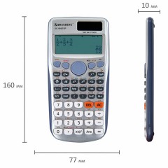 Калькулятор инженерный BRAUBERG SC-991ESP (165х84 мм), 417 функций, 10+2 разрядов, двойное питание, 271725 - фото 14