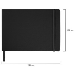 Скетчбук, слоновая кость 140 г/м2 210х148 мм, 80 л., КОЖЗАМ, резинка, BRAUBERG ART CLASSIC, черный, 113198 Скетчбук, слоновая кость 140 г/м2 210х148 мм, 80 л., КОЖЗАМ, резинка, BRAUBERG ART CLASSIC, черный, 113198 - фото 7