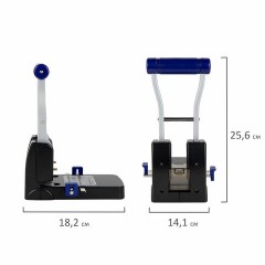 Дырокол металлический МОЩНЫЙ BRAUBERG "EXTRA Heavy duty", до 110 листов, черно-синий, 272721 Дырокол металлический МОЩНЫЙ BRAUBERG "EXTRA Heavy duty", до 110 листов, черно-синий, 272721 - фото 4