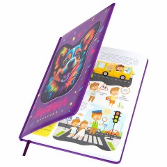 Дневник 1-4 класс 48 л., кожзам (твердая с поролоном), печать, аппликация, ЮНЛАНДИЯ, "Собачка", 106937 Дневник 1-4 класс 48 л., кожзам (твердая с поролоном), печать, аппликация, ЮНЛАНДИЯ, "Собачка", 106937 - фото 2