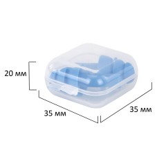 Беруши многоразовые термопластэластомерные без шнурка, 1 пара в контейнере, SNR 32 дБ, RABBITEX (РАББИТЕКС), 671316 - фото 11