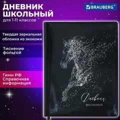 Дневник 1-11 класс 48 л., кожзам (твердая с поролоном), фольга, BRAUBERG HOLIDAY, "Free Spirit", 106568 - фото 20