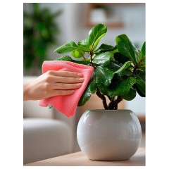 Салфетка универсальная, 35х35 см, КОМПЛЕКТ 3 шт., 80 г/м2, вискоза (спанлейс), розовая, PACLAN, 410009 - фото 5