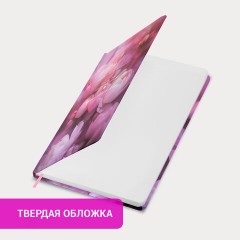 Ежедневник недатированный с резинкой А5 145х203 мм, BRAUBERG, твердый, 128 л., "Peony", 116290 - фото 13