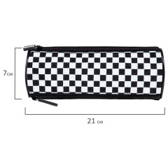 Пенал мягкий BRAUBERG, 3 отделения, нейлон, 21х7х7 см, "Black and White", 273582 Пенал мягкий BRAUBERG, 3 отделения, нейлон, 21х7х7 см, "Black and White", 273582 - фото 5