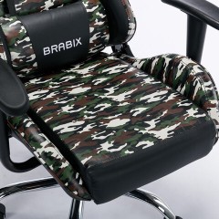 Кресло компьютерное BRABIX "Military GM-140", две подушки, экокожа, черное с рисунком милитари, 532802 Кресло компьютерное BRABIX "Military GM-140", две подушки, экокожа, черное с рисунком милитари, 532802 - фото 13
