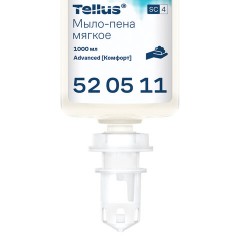 Картридж с жидким мылом-пеной одноразовый Tellus/TORK (Система S4) Advanced, мягкое, 1 л, 520511 - фото 3