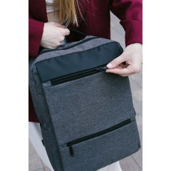 Рюкзак HEIKKI PANEL (ХЕЙКИ), отделение для ноутбука, USB-порт, серый, 44x30x13 см, 273903 - фото 15