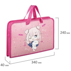 Папка на молнии с ручками ЮНЛАНДИЯ А4, 1 отделение, пластик, ширина 45 мм, "Anime Pals", 271457 Папка на молнии с ручками ЮНЛАНДИЯ А4, 1 отделение, пластик, ширина 45 мм, "Anime Pals", 271457 - фото 6