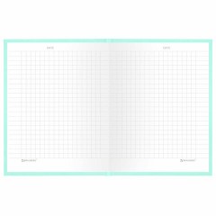 Блокнот МАЛЫЙ ФОРМАТ 110х147 мм, А6, 80 л., твердый, клетка, BRAUBERG "Minimal", мятный, 116451 Блокнот МАЛЫЙ ФОРМАТ 110х147 мм, А6, 80 л., твердый, клетка, BRAUBERG "Minimal", мятный, 116451 - фото 5
