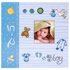 Фотоальбом BRAUBERG "It's a boy" на 200 фото 10х15 см, твердая обложка, бумажные страницы, бокс, голубой, 391146 Фотоальбом BRAUBERG "It's a boy" на 200 фото 10х15 см, твердая обложка, бумажные страницы, бокс, голубой, 391146 - фото 2