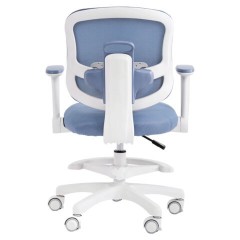 Кресло детское с подставкой для ног BRABIX KIDS "MG-215", сетка/ткань TW, голубое, 533312 - фото 5