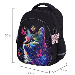 Рюкзак BRAUBERG OPTIMA, 2 отделения, с брелоком, "Butterfly catcher", СВЕТЯЩИЙСЯ, 36х27х18 см, 272097 Рюкзак BRAUBERG OPTIMA, 2 отделения, с брелоком, "Butterfly catcher", СВЕТЯЩИЙСЯ, 36х27х18 см, 272097 - фото 9