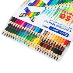 Карандаши цветные супермягкие яркие BRAUBERG MAX, 50 цветов, трехгранные, грифель 3,3 мм, натуральное дерево, 181860 Карандаши цветные супермягкие яркие BRAUBERG MAX, 50 цветов, трехгранные, грифель 3,3 мм, натуральное дерево, 181860 - фото 2