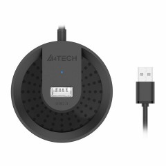 Хаб USB 2.0, 4 порта, черный, A4TECH HUB-20, 1874611 Хаб USB 2.0, 4 порта, черный, A4TECH HUB-20, 1874611 - фото 3