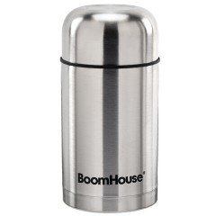 Термос 0,8 л для еды/напитков с широким горлом, BOOMHOUSE (БУМХАУС) WIDE, нержавеющая сталь SUS304, серебристый, 700319 - фото 2