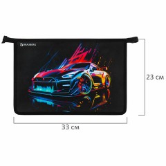 Папка для труда на молнии BRAUBERG А4, 2 отделения, органайзер, "Neon drift", 272213 Папка для труда на молнии BRAUBERG А4, 2 отделения, органайзер, "Neon drift", 272213 - фото 5