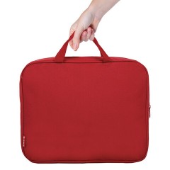 Папка на молнии с ручками STAFF EVERYDAY, А4, ширина 80 мм, полиэстер, красная, 270739 Папка на молнии с ручками STAFF EVERYDAY, А4, ширина 80 мм, полиэстер, красная, 270739 - фото 6