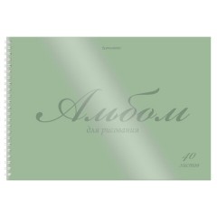 Альбом для рисования, пластиковая обложка, А4, 40 л., гребень, BRAUBERG, 210х297 мм, ОДНОТОННЫЕ (4 вида), 107681 - фото 10