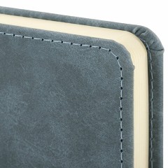 Ежедневник недатированный МАЛЫЙ 100х150 мм А6 BRAUBERG "Status", под кожу, 160 л., серо-голубой, 113369 Ежедневник недатированный МАЛЫЙ 100х150 мм А6 BRAUBERG "Status", под кожу, 160 л., серо-голубой, 113369 - фото 4