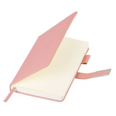 Ежедневник недатированный, А5, 143х210 мм, BRAUBERG "Dainty", под кожу, магнитная застежка, 160 л., розовый, 117143 - фото 4