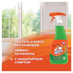Средство для мытья стекол и зеркал 530 мл, МИСТЕР МУСКУЛ "Утренняя роса", распылитель Средство для мытья стекол и зеркал 530 мл, МИСТЕР МУСКУЛ "Утренняя роса", распылитель - фото 8