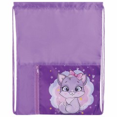 Мешок для обуви ЮНЛАНДИЯ, карман на молнии, 33х42 см, "Cute kitty", 271053 Мешок для обуви ЮНЛАНДИЯ, карман на молнии, 33х42 см, "Cute kitty", 271053 - фото 2