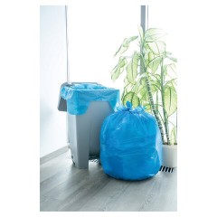 Мешки для мусора 160 л, с ушками, синие, рулон 10 шт., ПВД, 30 мкм, 90х125 см, PACLAN "Multitop", 134442 - фото 4