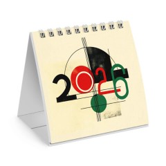 Календарь-домик настольный на гребне, 2026 г., BRAUBERG, 101х101 мм, "Модерн", 117273