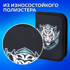 Пенал ПИФАГОР, 1 отделение, полиэстер, 19х13 см, "White tiger", 272285 Пенал ПИФАГОР, 1 отделение, полиэстер, 19х13 см, "White tiger", 272285 - фото 10