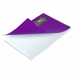 Блокнот БОЛЬШОГО ФОРМАТА А4, 80 л., обложка пластик, клетка, BRAUBERG "Metropolis", ФИОЛЕТОВЫЙ, 115576 Блокнот БОЛЬШОГО ФОРМАТА А4, 80 л., обложка пластик, клетка, BRAUBERG "Metropolis", ФИОЛЕТОВЫЙ, 115576 - фото 3