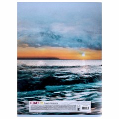 Тетрадь А4, 80 л., STAFF "Basic", скоба, клетка, офсет №2 ЭКОНОМ, обложка картон, "Ocean", 404044 Тетрадь А4, 80 л., STAFF "Basic", скоба, клетка, офсет №2 ЭКОНОМ, обложка картон, "Ocean", 404044 - фото 8