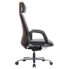 Кресло HAWASAN (ХАВАСАН) PREMIUM EX-820, синхромеханизм, слайдер, экокожа, графит/коричневое, 533238 - фото 4