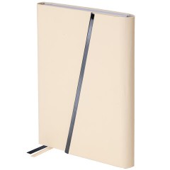 Ежедневник недатированный А5 145х213 мм BRAUBERG "Vogue", под кожу, магнитный клапан, 160 л., бежевый, 116226