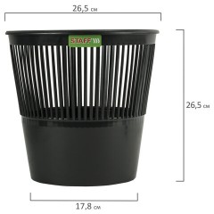 Корзина для бумаг STAFF "Basic" ЭКОНОМ, сетчатая, 9 л, черная, 238254 Корзина для бумаг STAFF "Basic" ЭКОНОМ, сетчатая, 9 л, черная, 238254 - фото 5