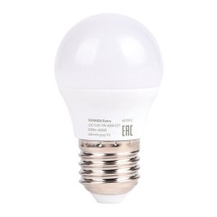 Лампа светодиодная SONNEN EXTRA, 7 (60) Вт, E27, шар, нейтральный белый, 30000 ч, LED G45-7W-4000-Е27, 457912 - фото 2