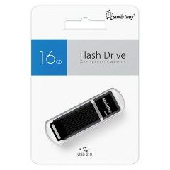 Флеш-диск 16 GB, SMARTBUY Quartz, USB 2.0, черный, SB16GBQZ-K - фото 8