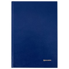 Книга учета 96 л., клетка, твердая, бумвинил, блок офсет, А4 200х290 мм, BRAUBERG, синяя, 130069 Книга учета 96 л., клетка, твердая, бумвинил, блок офсет, А4 200х290 мм, BRAUBERG, синяя, 130069 - фото 2