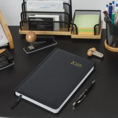 Ежедневник датированный 2026, А5, 138x213 мм, BRAUBERG "Select", балакрон, черный, 117086 - фото 5