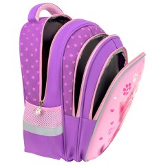 Рюкзак SNOOBAG (СНУБЭГ) MIND с пеналом в комплекте, 2 отделения, "Озорной котик", 40х28х18 см, 274443 - фото 7